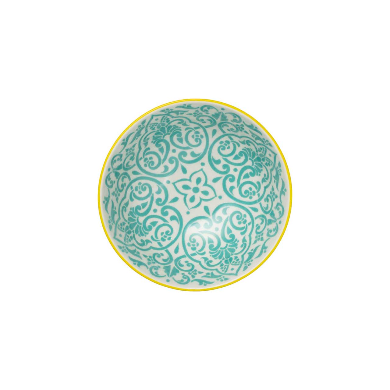 Mikasa Nibble Bowl 12X6cm Yellow Blue Geo